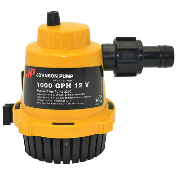 Johnson Pump Johnson Pump 22102 Pro-Line Bilge Pump -1000 GPH, Dura Ports 22102